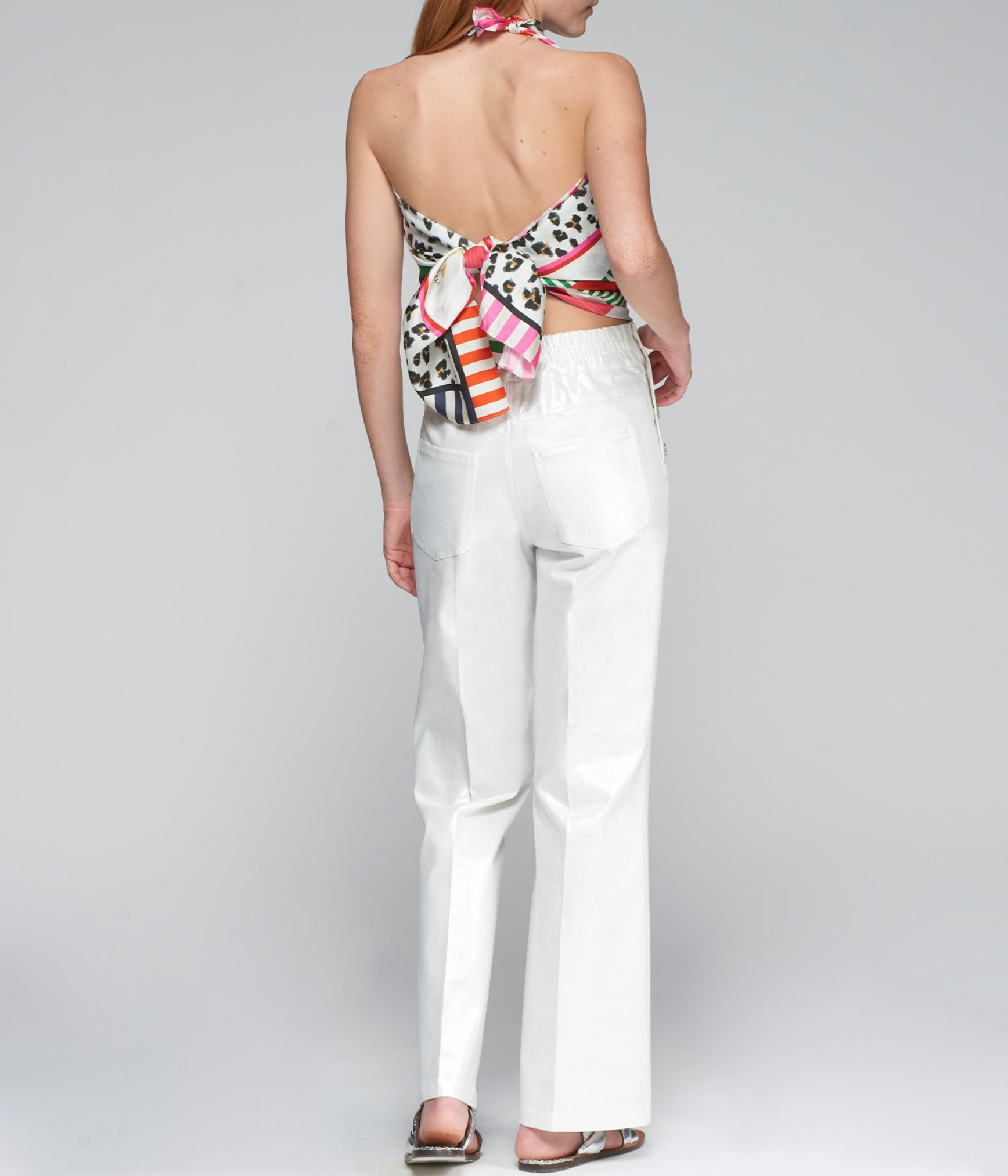 TEODORA PANTS ROMA SILVER