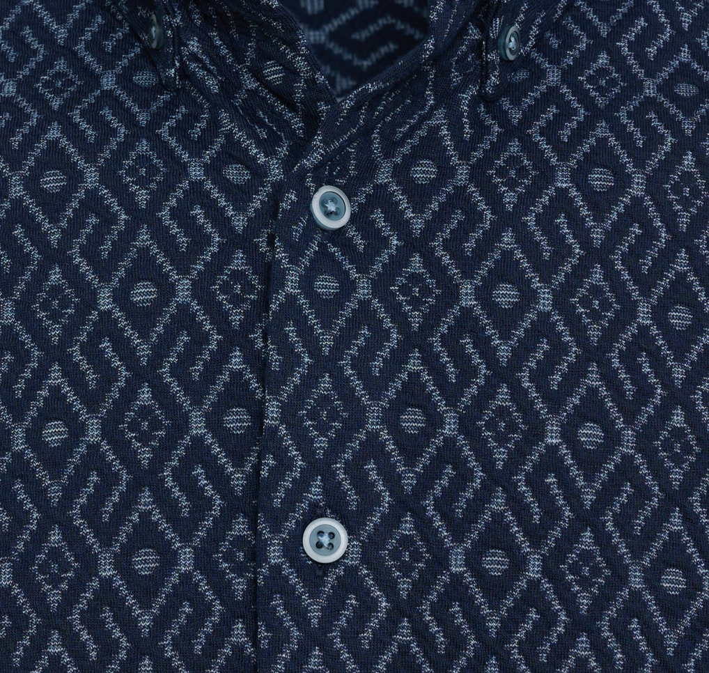 Multi Knit Short Sleeve Shirt