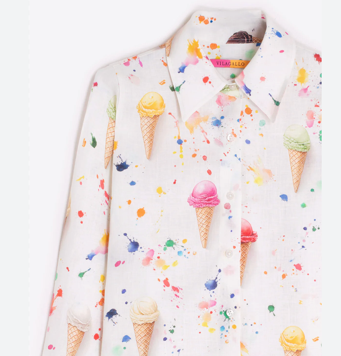 MULTICOLOUR ICE CREAM PRINT SHIRT