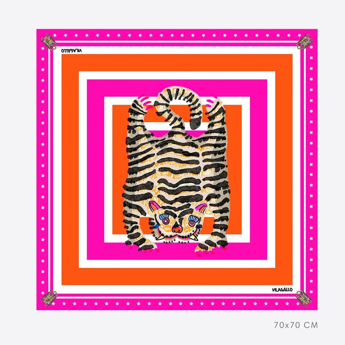 Tiger Silk Scarf by Vilagallo