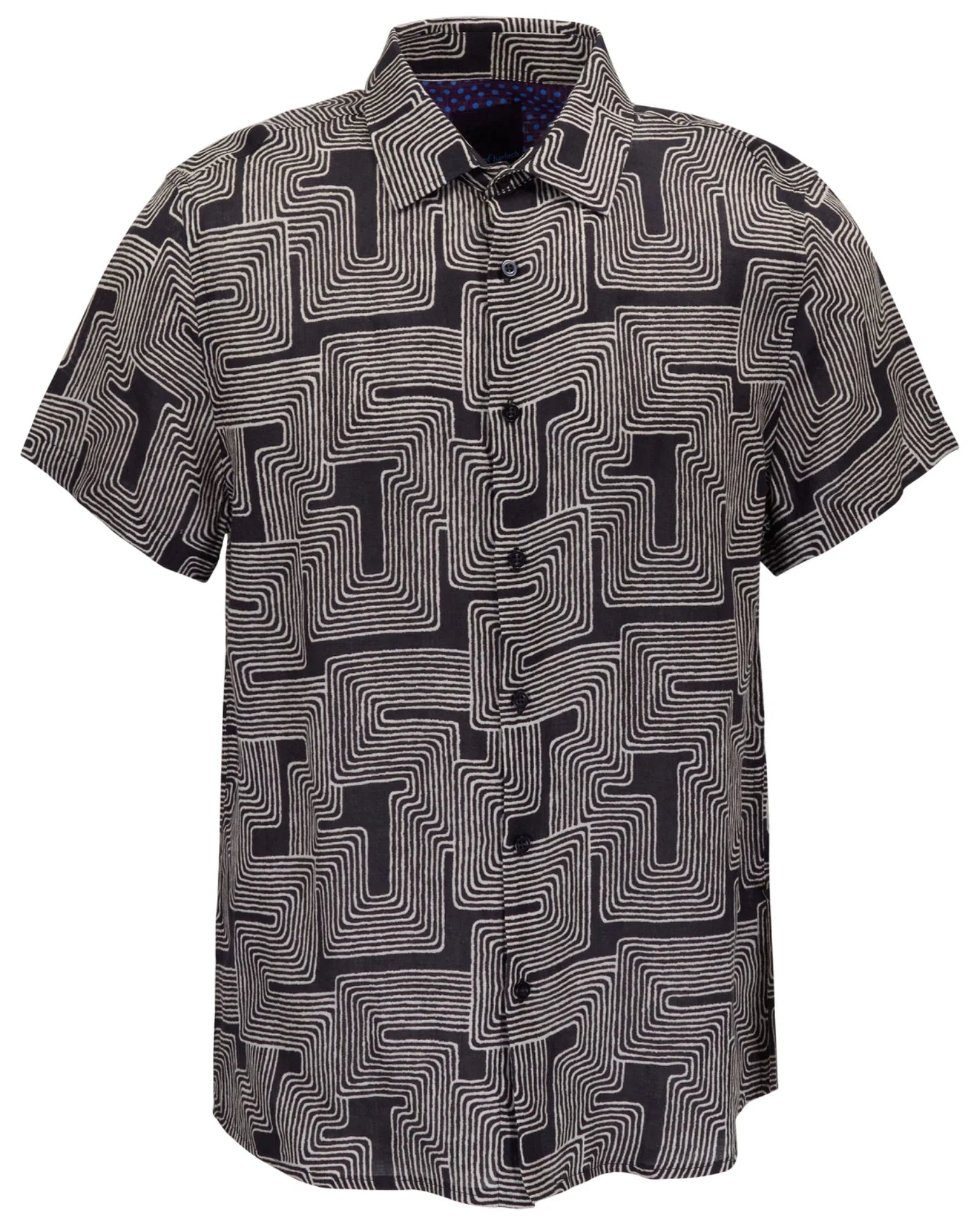 LANDON INTER TWINE LINEN BUTTON-UP SHIRT