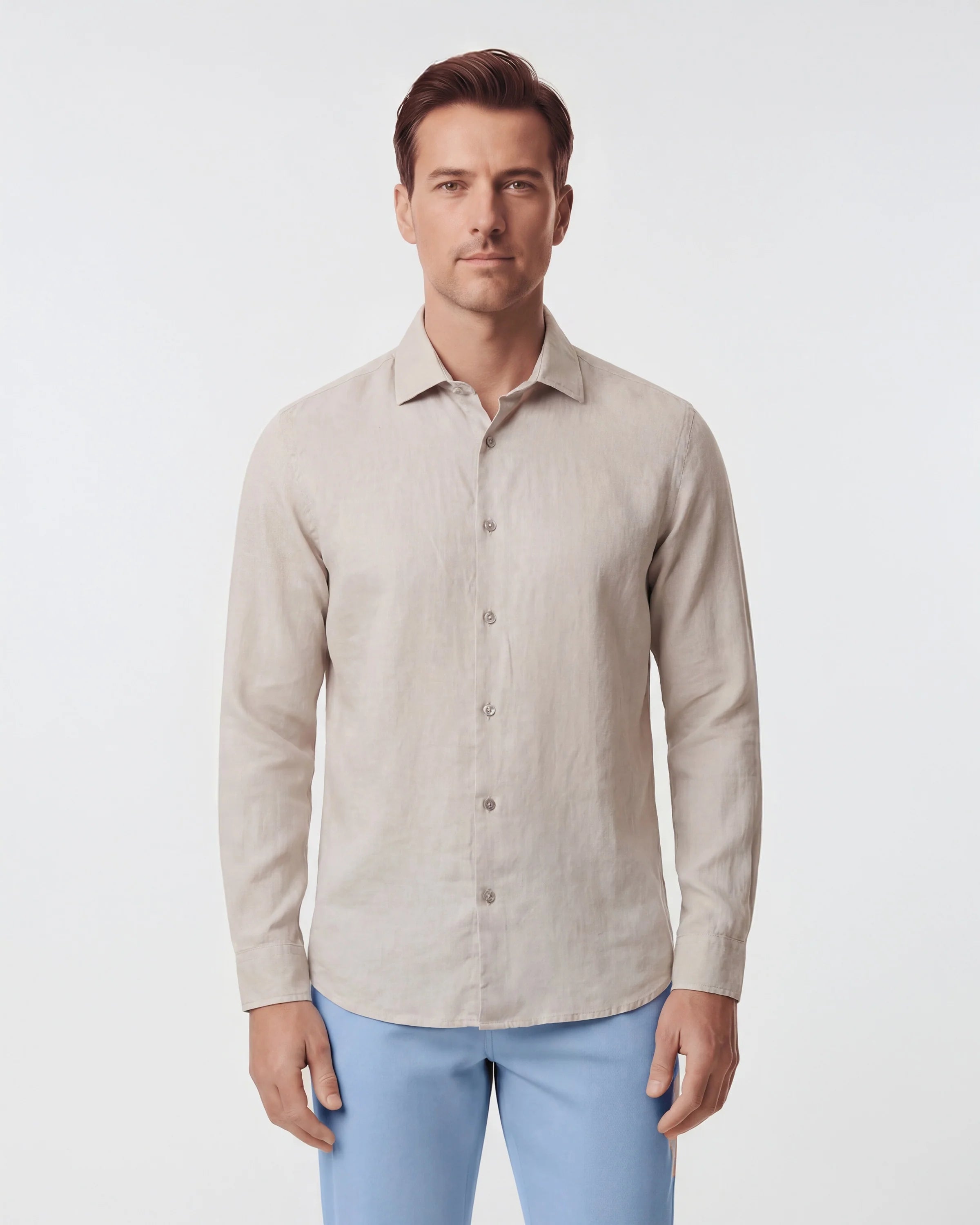 LIONEL LINEN BUTTON DOWN SHIRT