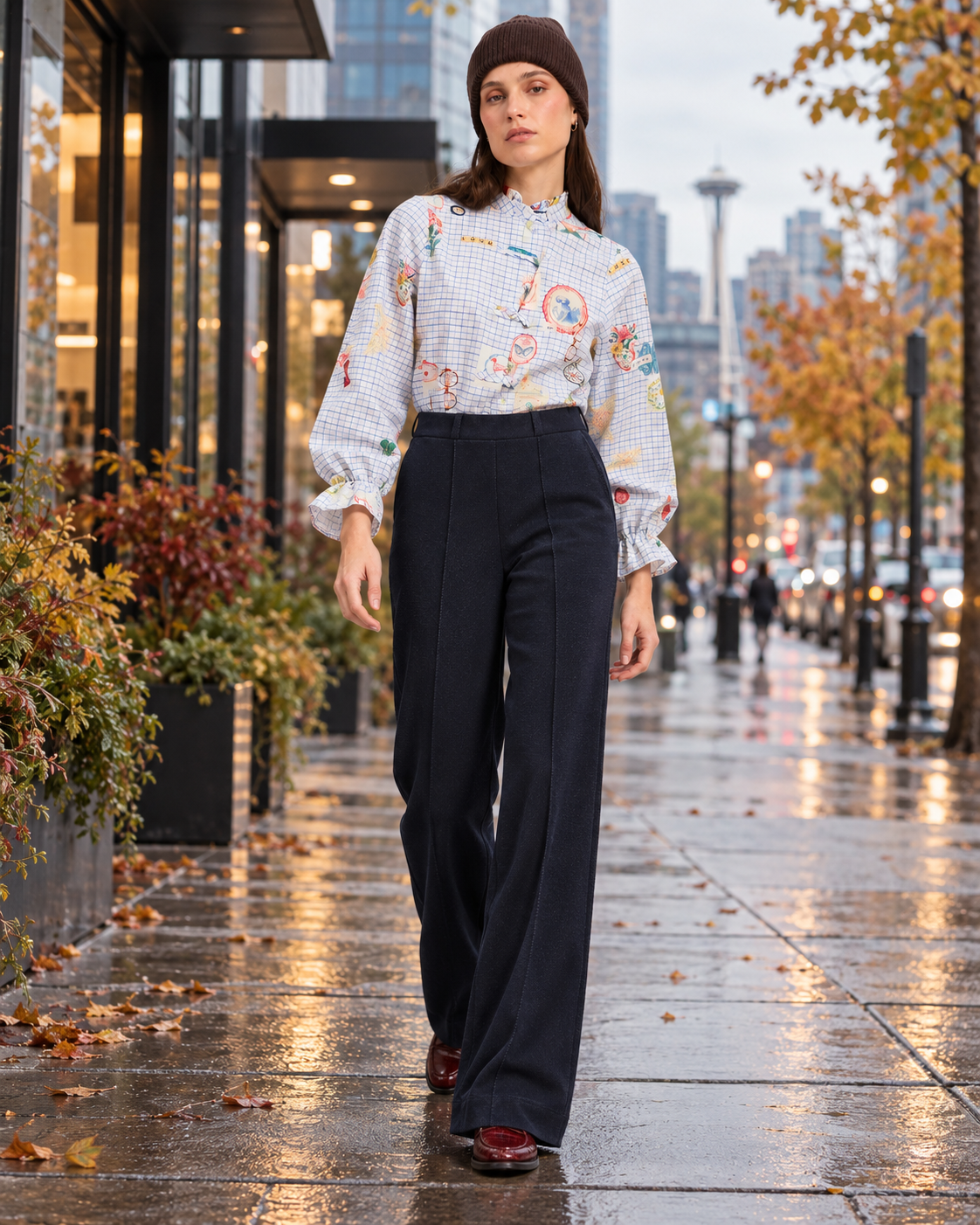 Roma Straight-Leg Knit Trousers