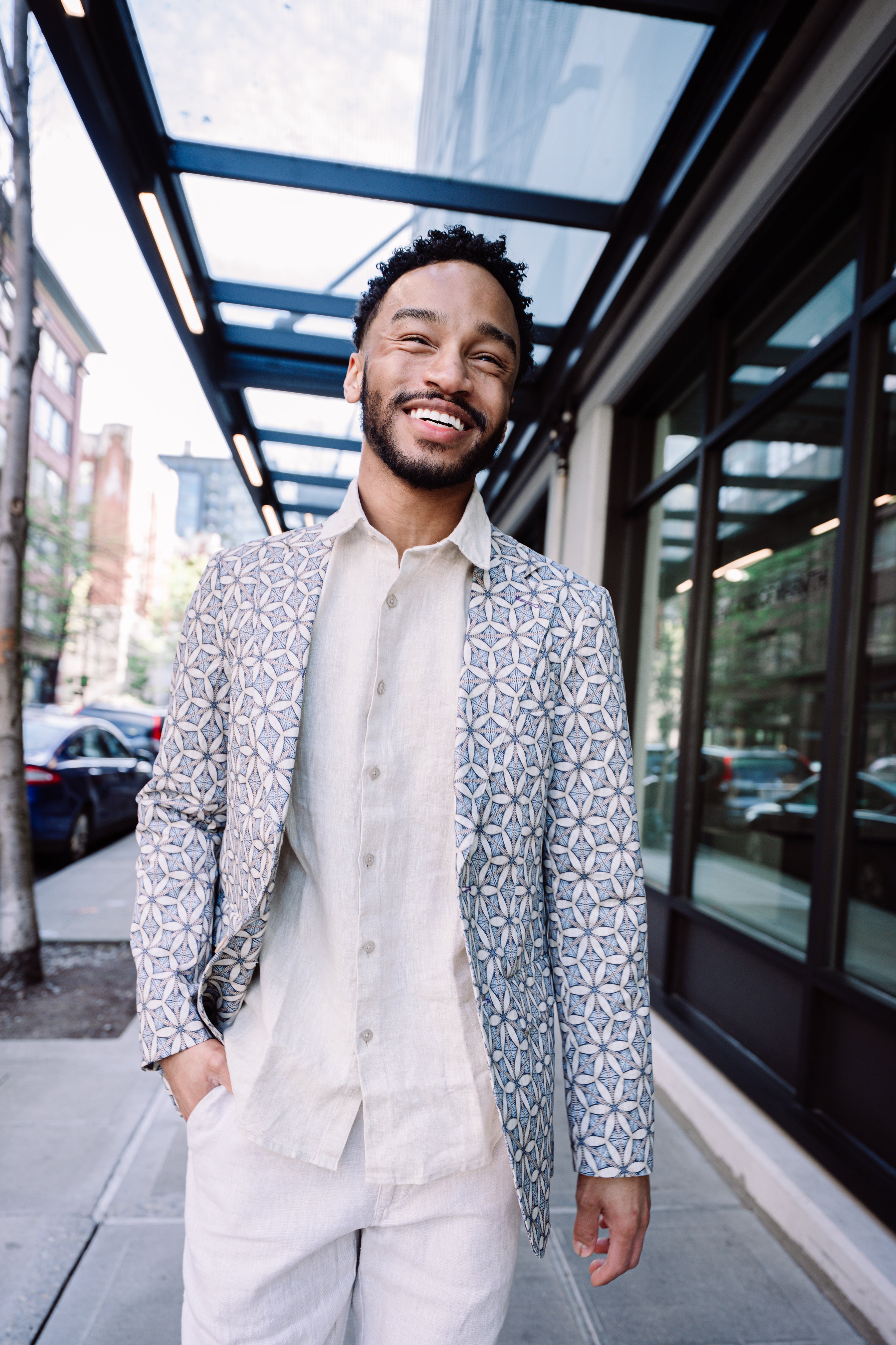 JULIUS TRIBAL NATURAL MENS TAILORED BLAZER