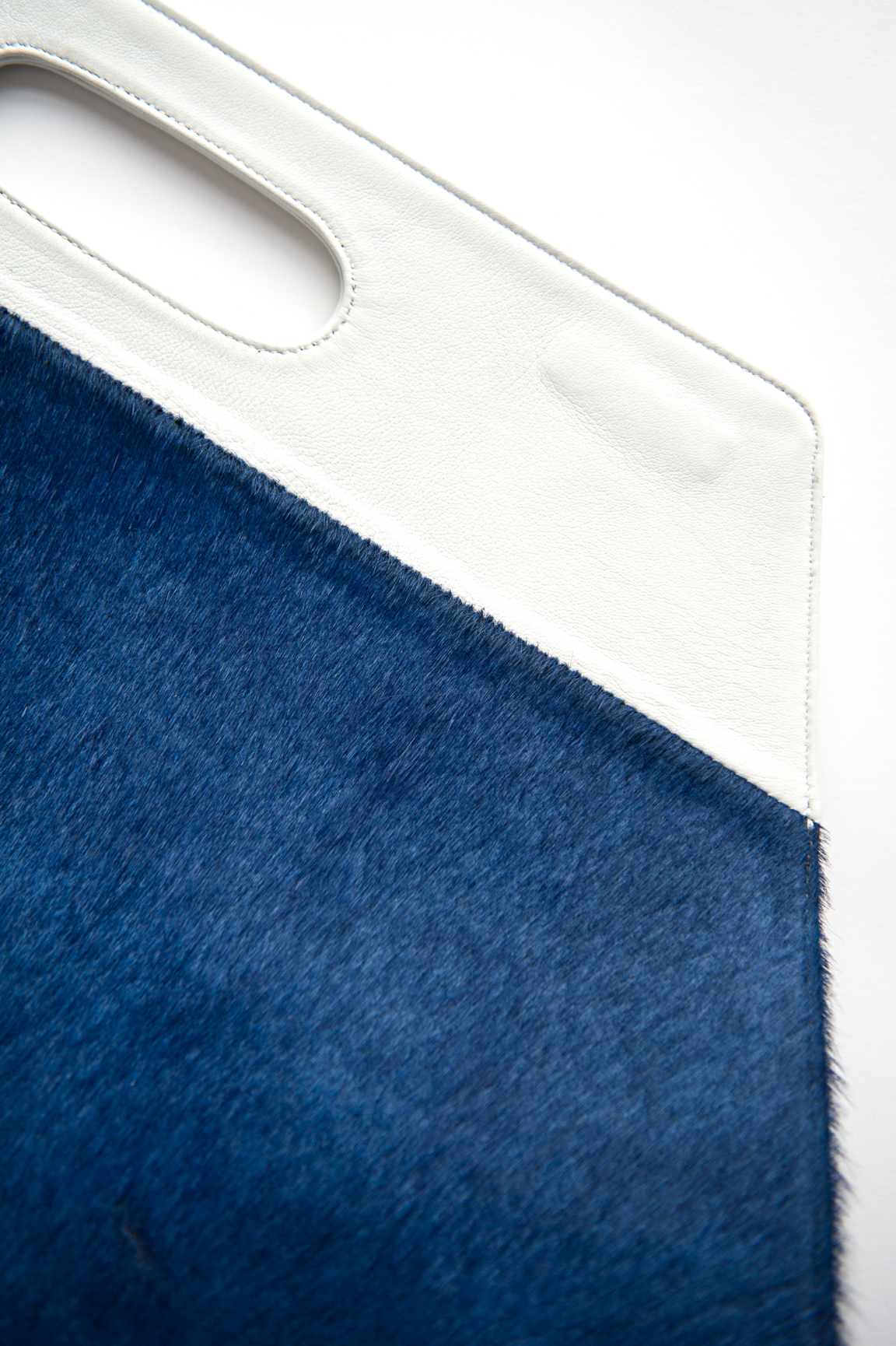 Kate S. Mensah Victoria White & Blue Laptop Bag