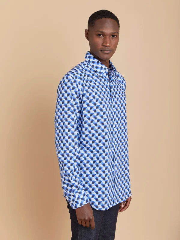 Andy Geometric Button Down Shirt