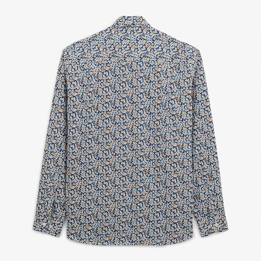 Daisy Print Long Sleeve Shirt by Serge Blanco