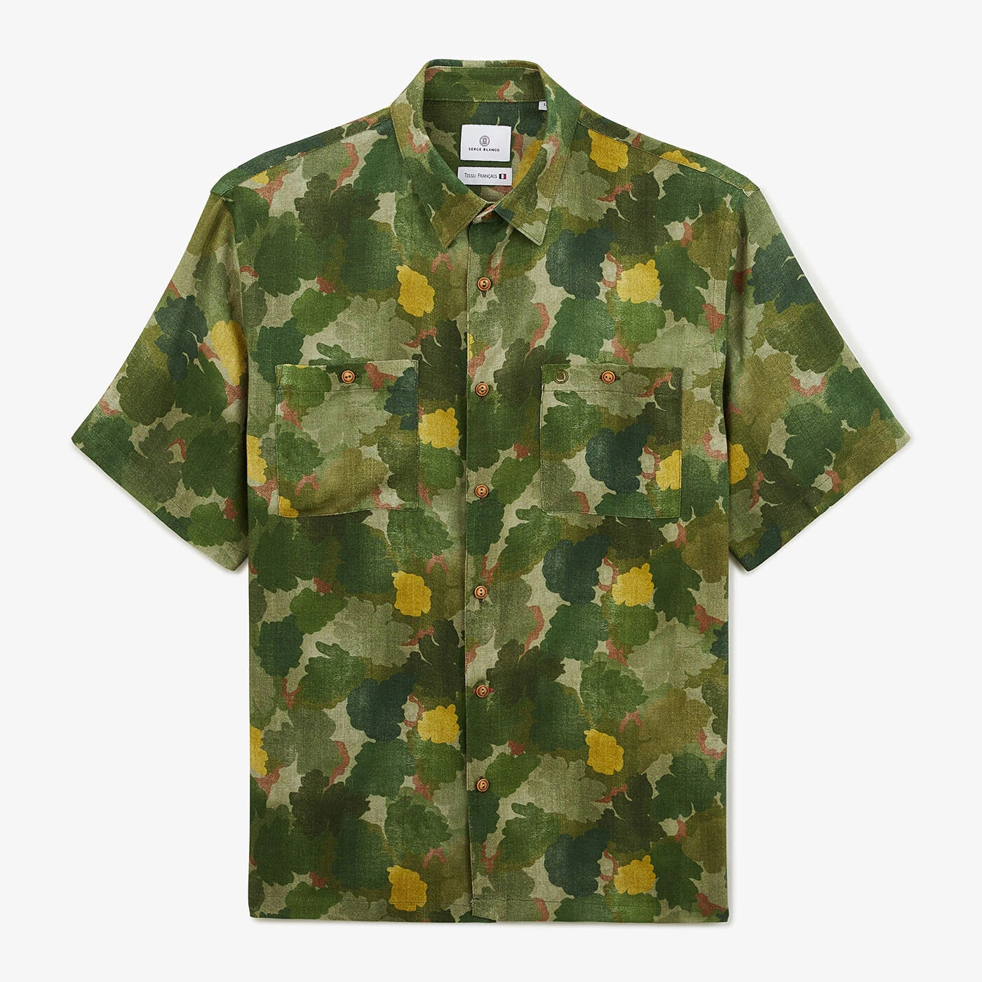 Green Camouflage Short Sleeve Shirt