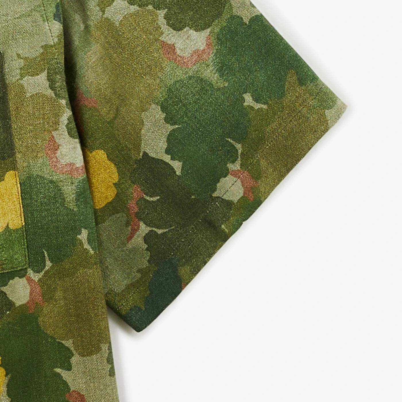 Green Camouflage Short Sleeve Shirt