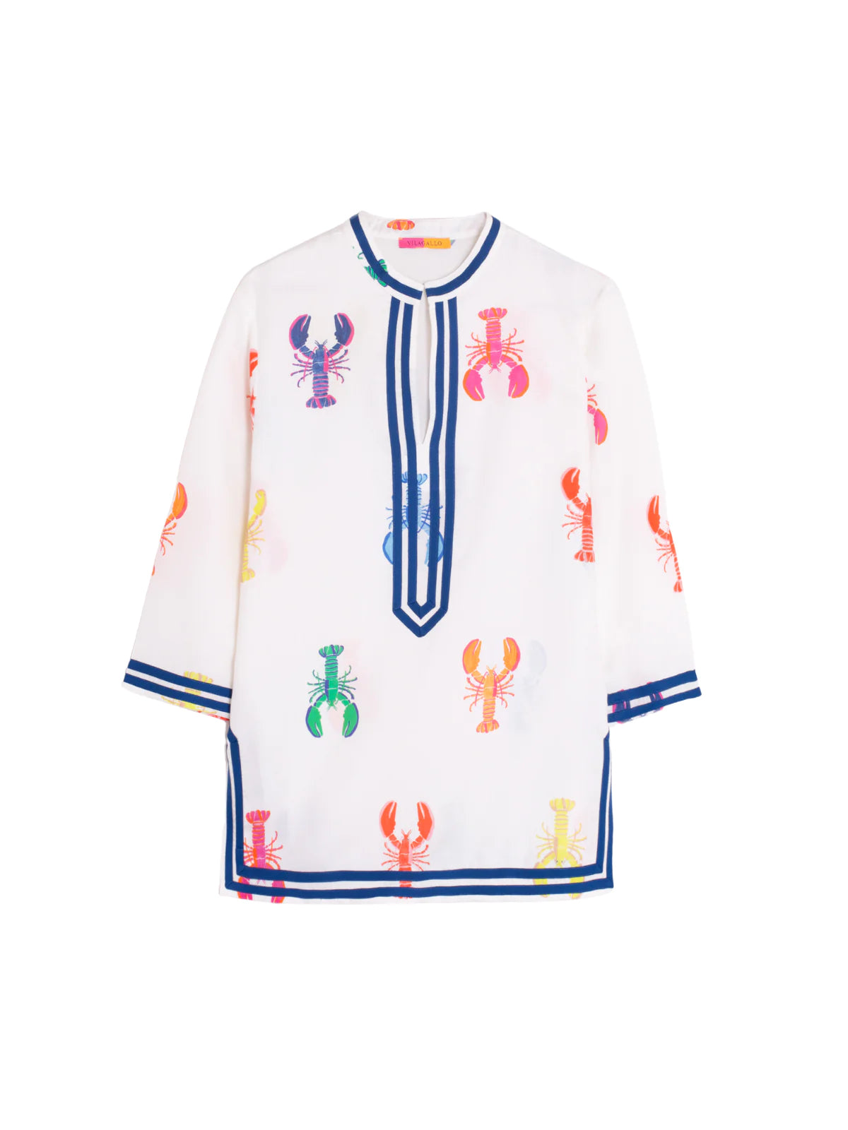 Diletta Watercolor Lobster Print Tunic