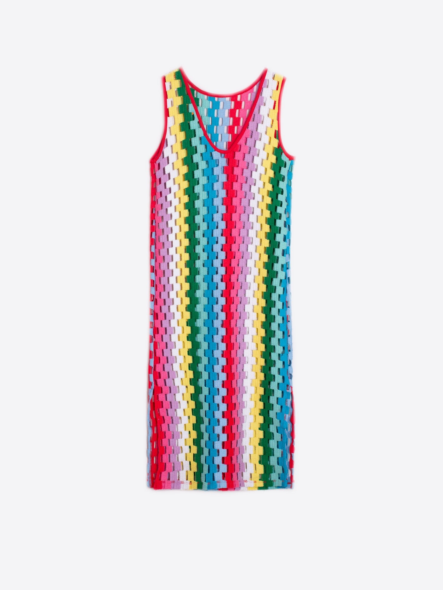 Cindy Multicolor Crochet Dress