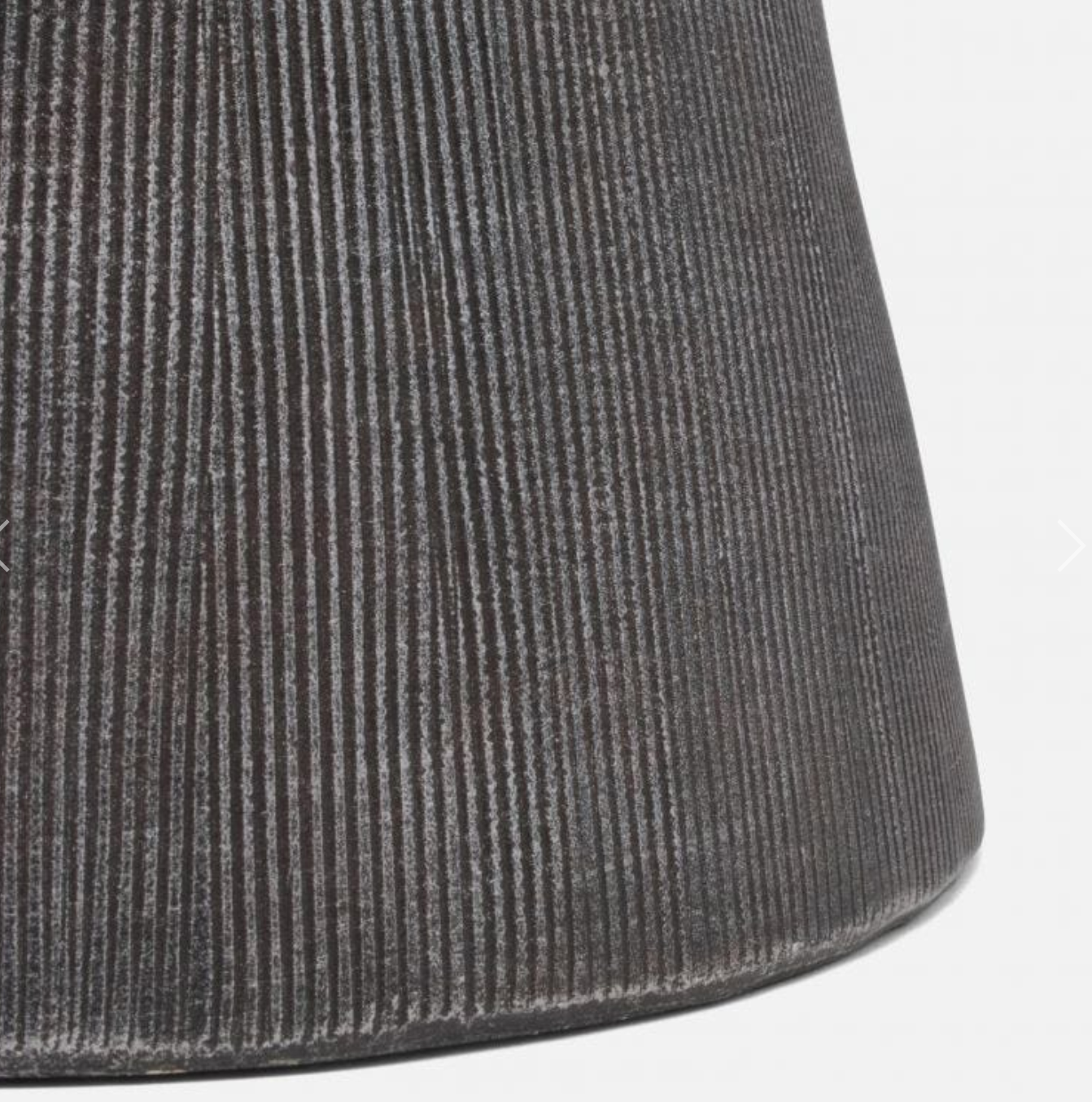 MG LOZ Ceramic Stool, COBALT/BLK 13"D x 18"H