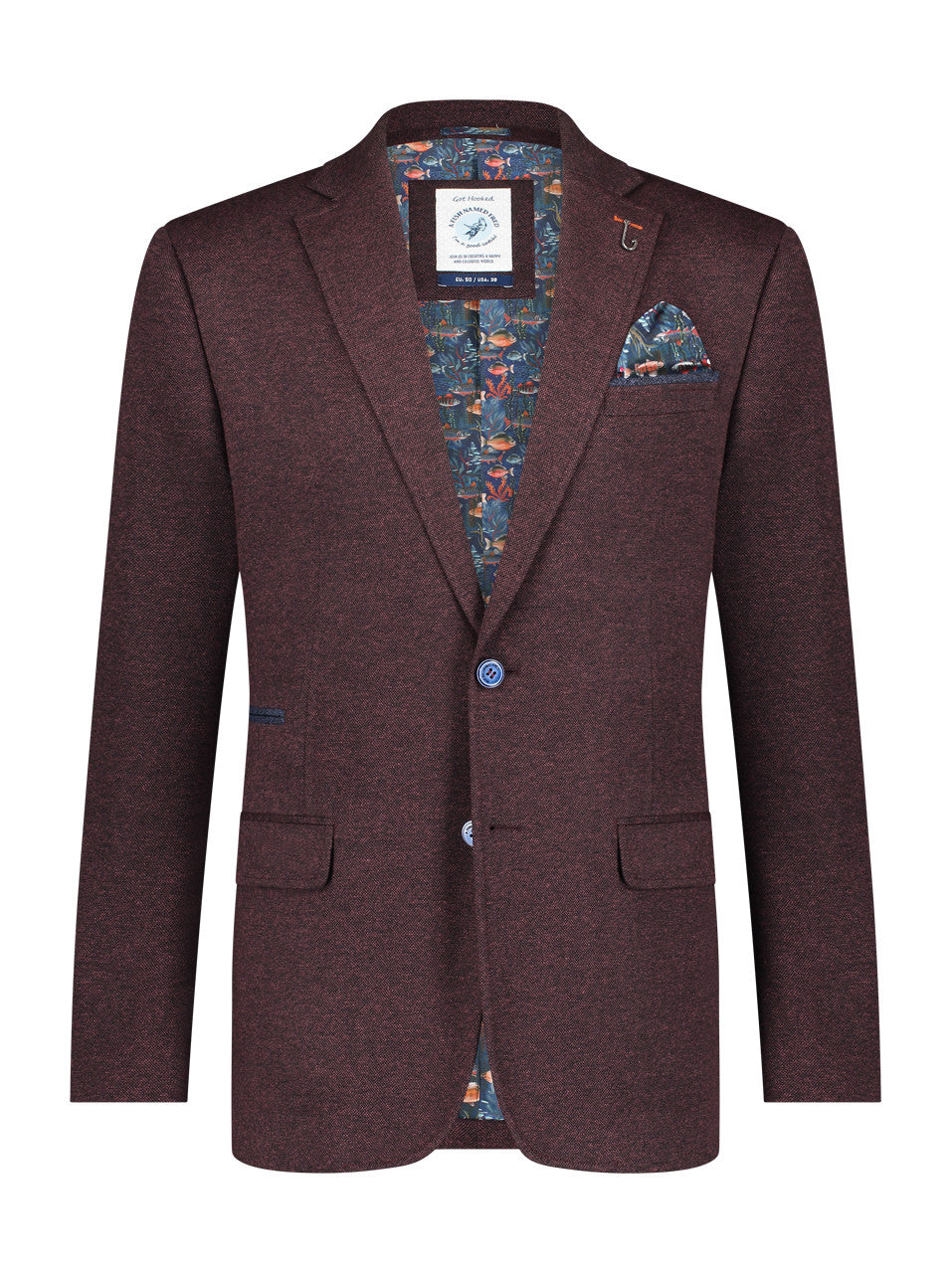 Blazer Pique Adventure Burgundy