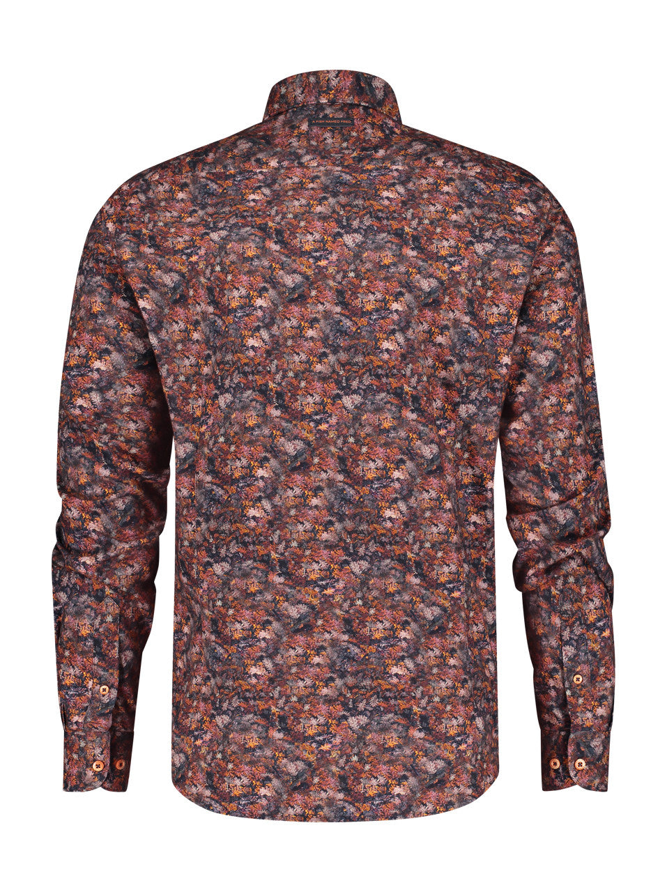 Forest Leaves Shirt Burgundy