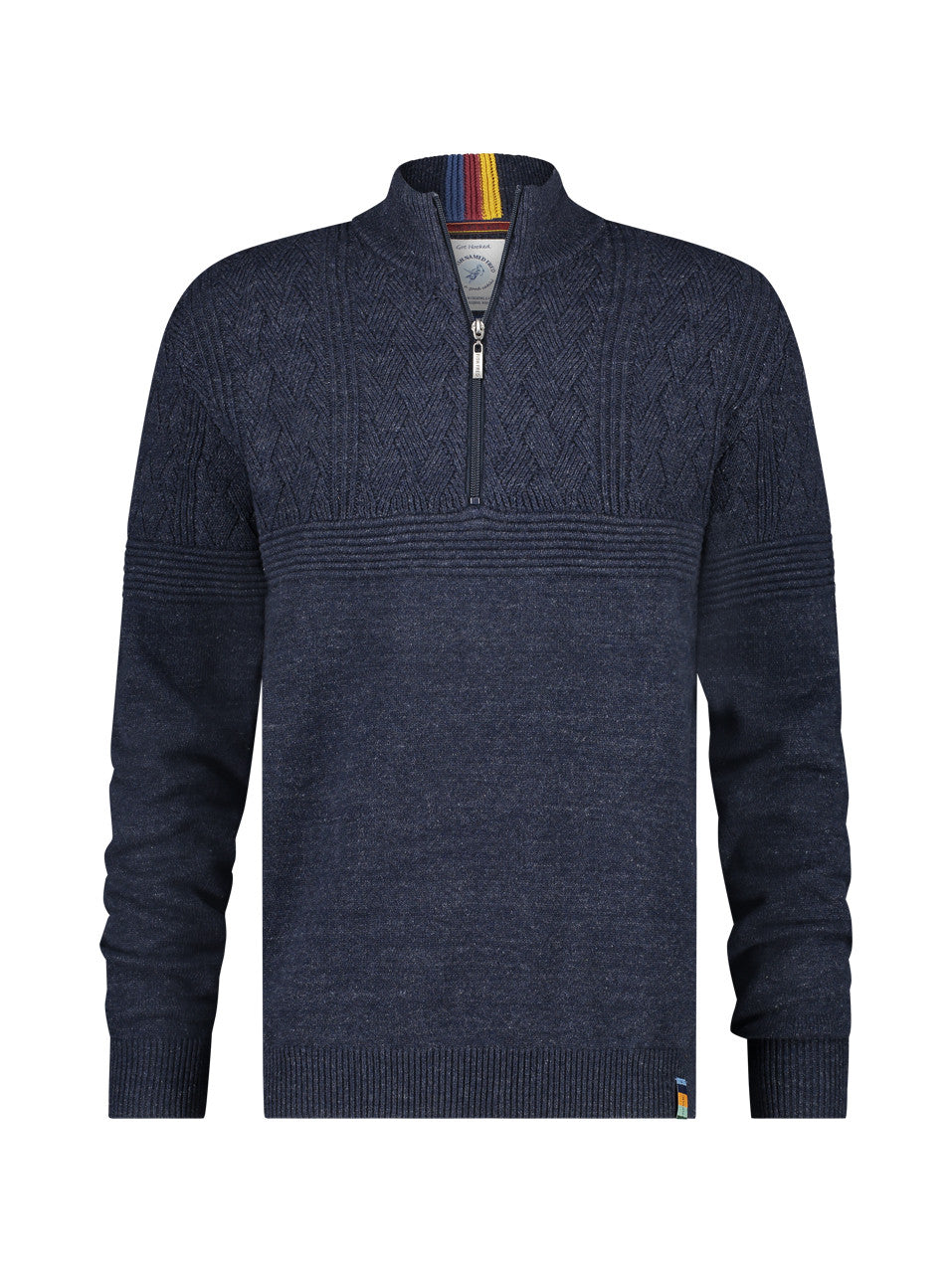 Structure Mock-Zip Navy