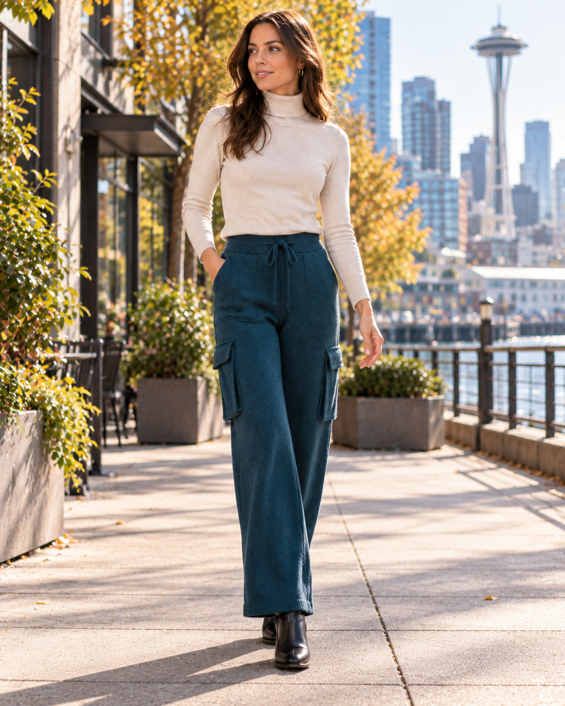 Knit Cargo Pants