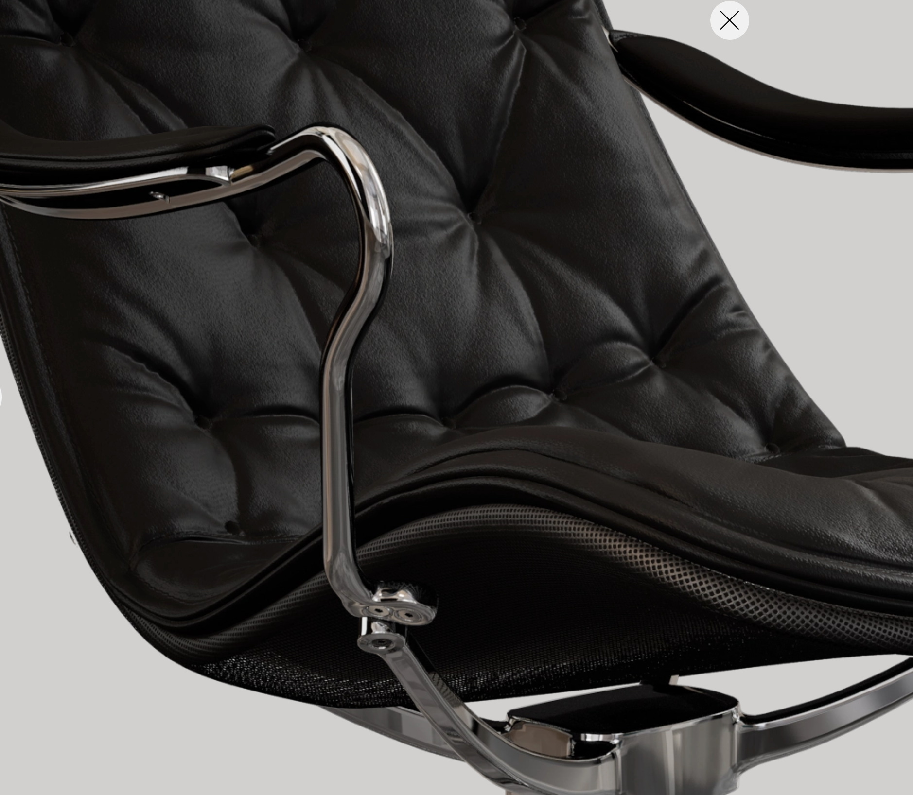 Bravo Swivel chair - Bolzano leather Black 56 (USA Stock)