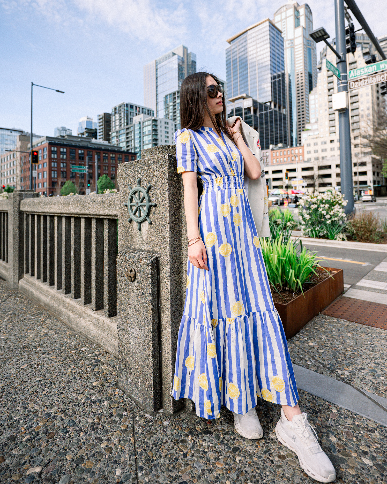STRIPED LEMON DRESS