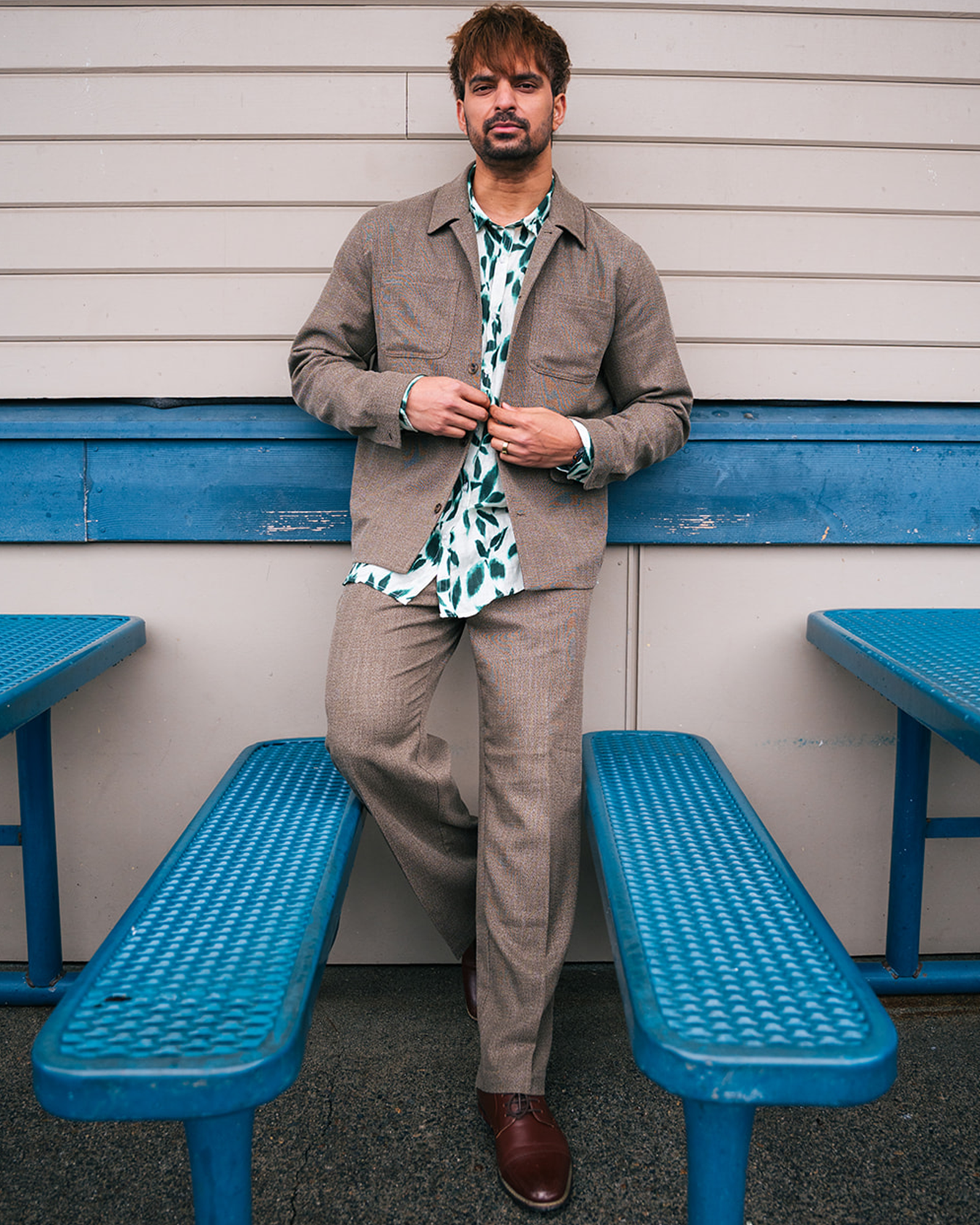 Randall Melange Suit Pants