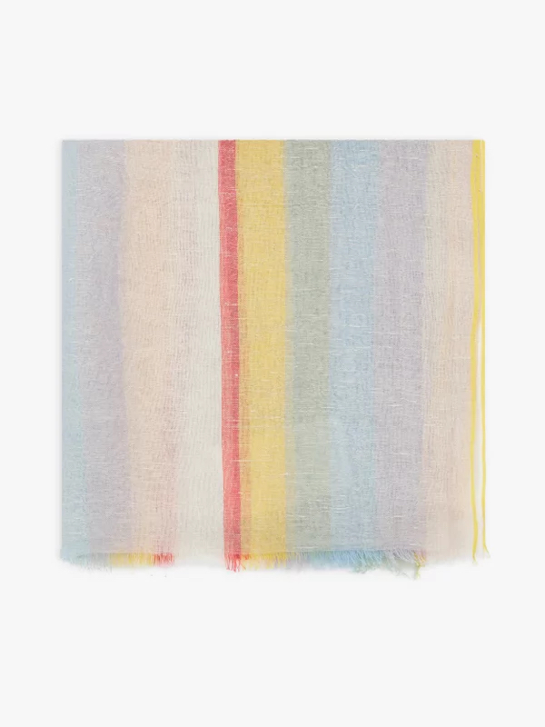 Gary Woven Striped Scarf by Agnes b.