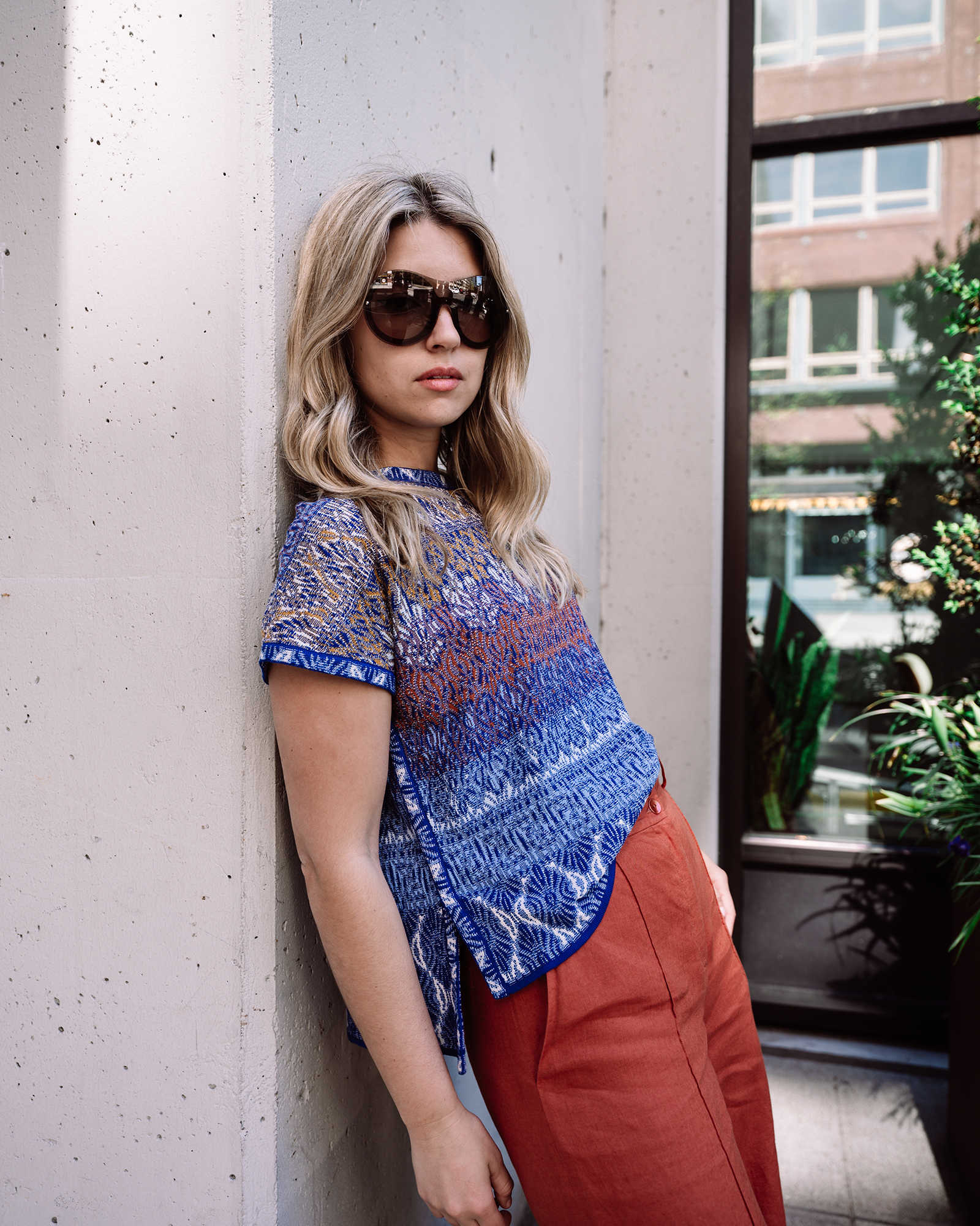Jacquard Pullover, Mediterranean Pattern