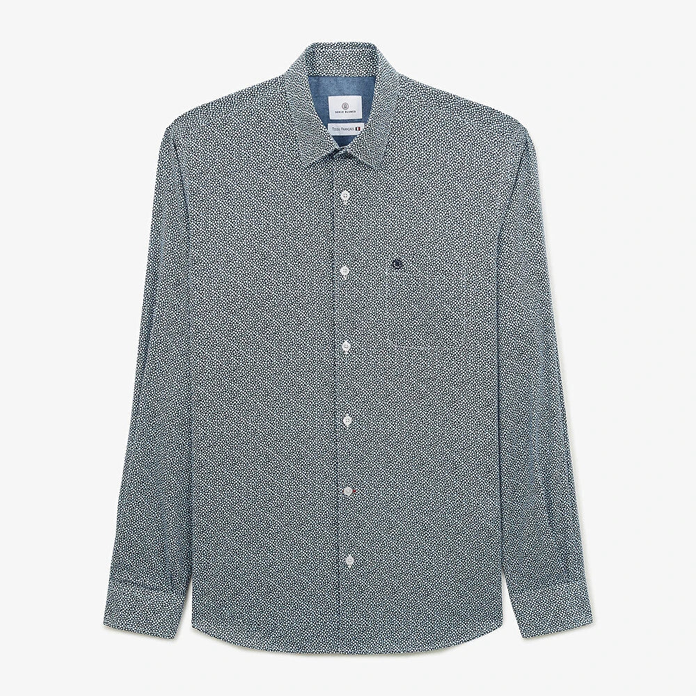 Night Blue Fancy Print Shirt