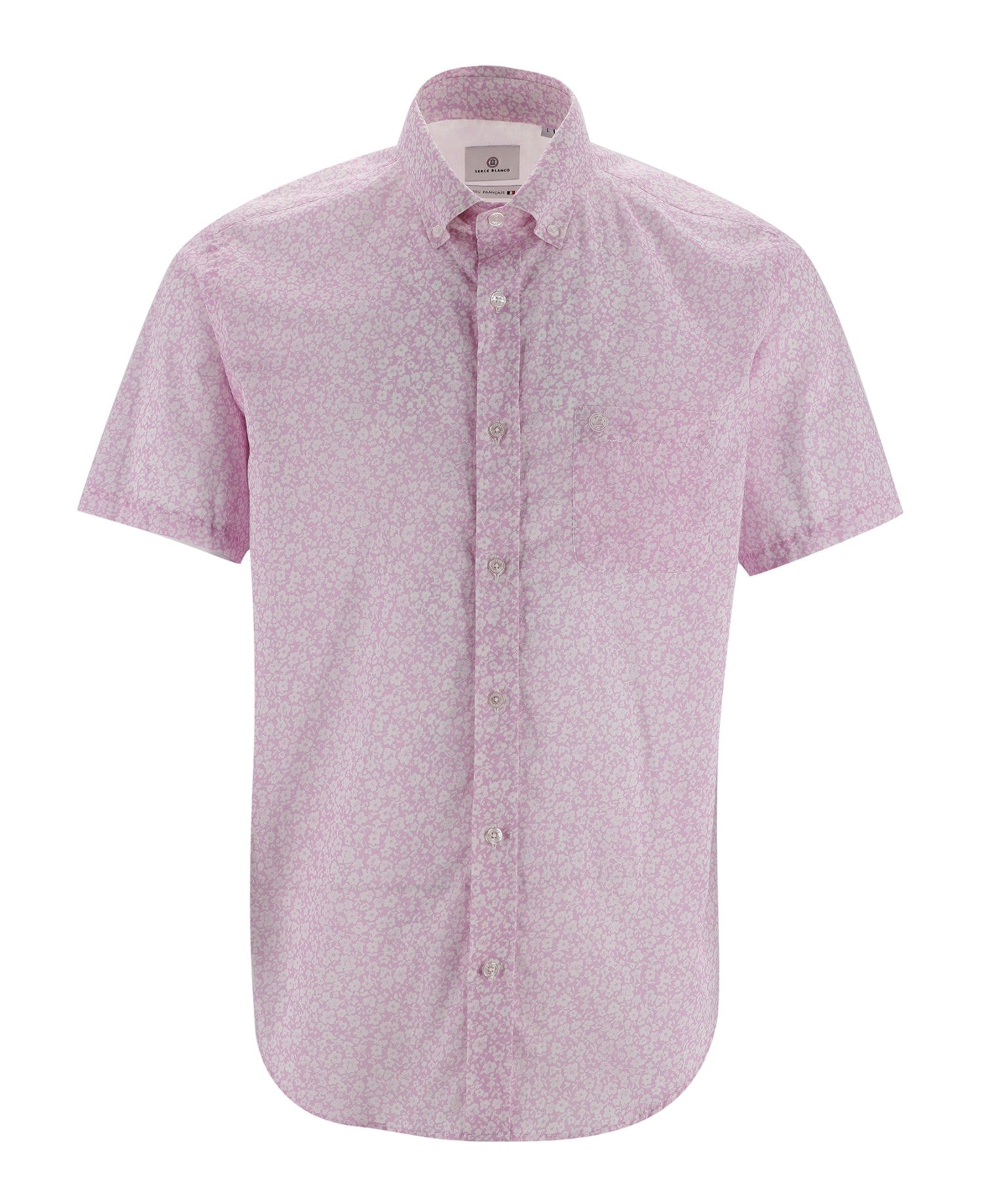 Rose Print Short Sleeve Shirt