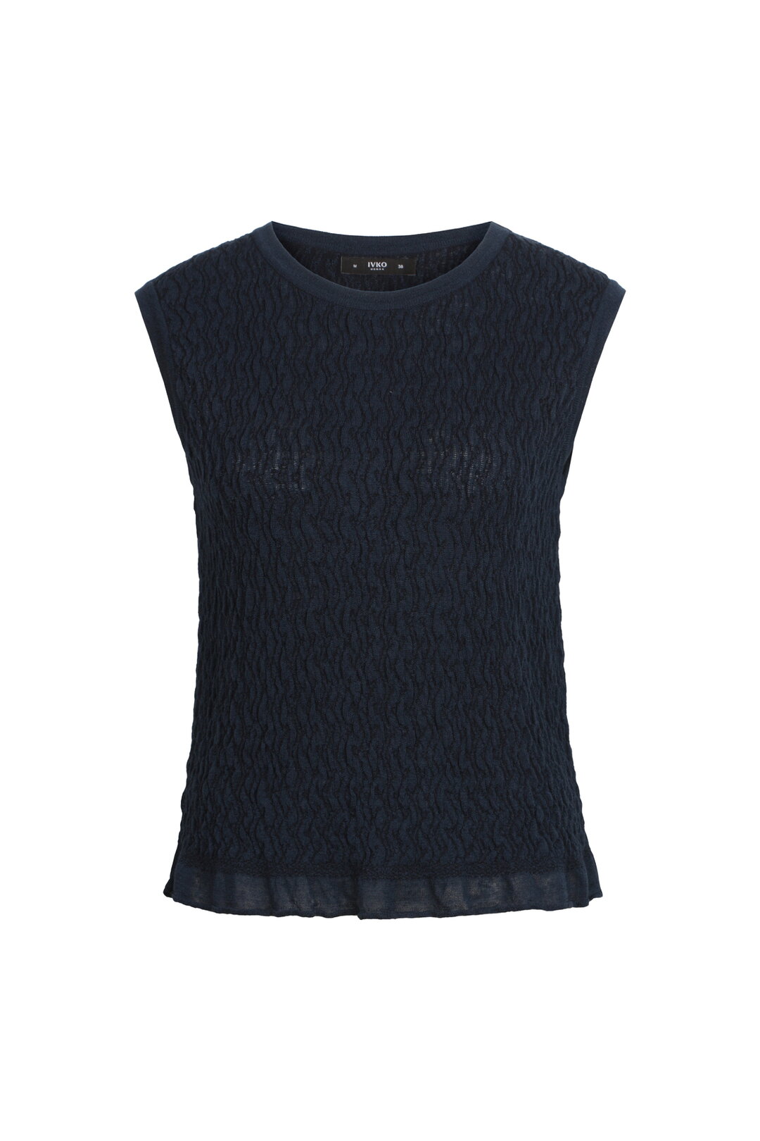 Sleeveless Pullover Structured Pattern