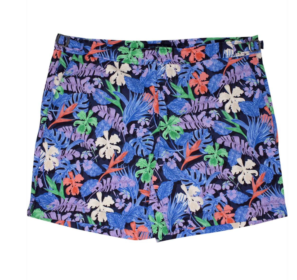 Pool Flat Tropical Swim Shorts by Lords of Harlech