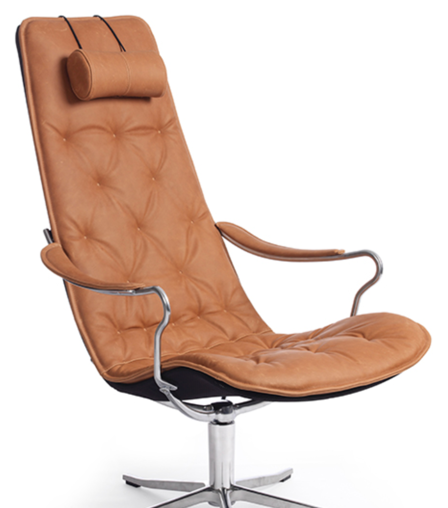 Swivel chair with return memory, with or without tilt function.