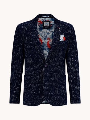 Blazer Fancy Rib - Navy