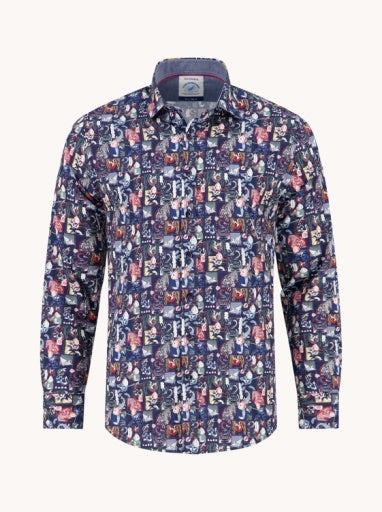 Shirt Manga - Navy