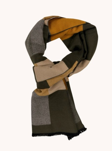 Scarf Block - Multi Green