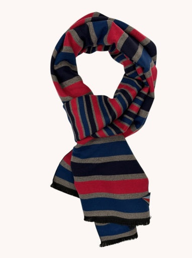 Scarf Stripe - Multi Red