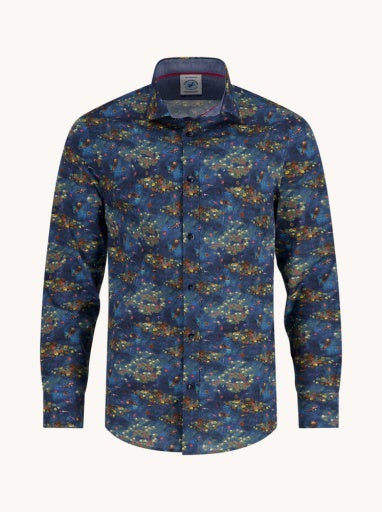 Shirt Water Garden - Night Sky Blue