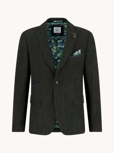 Blazer Herringbone - Dark Green