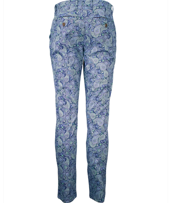 Jack Pow Paisley Chinos