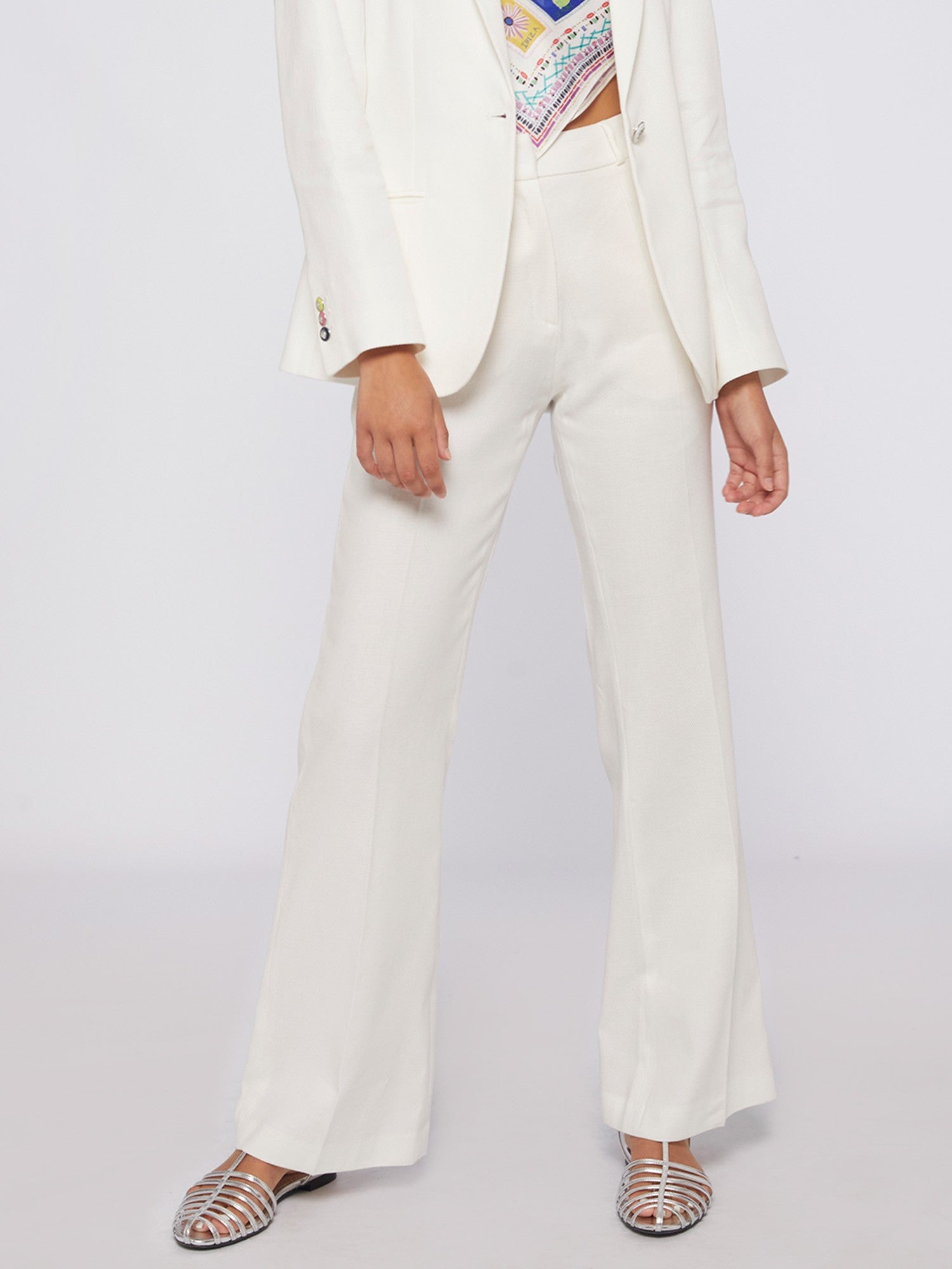 Veronica White Linen Pants