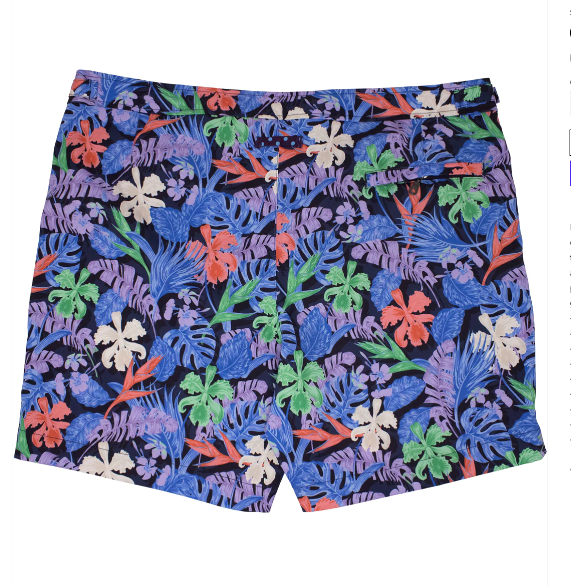 Pool Flat Tropical Swim Shorts by Lords of Harlech