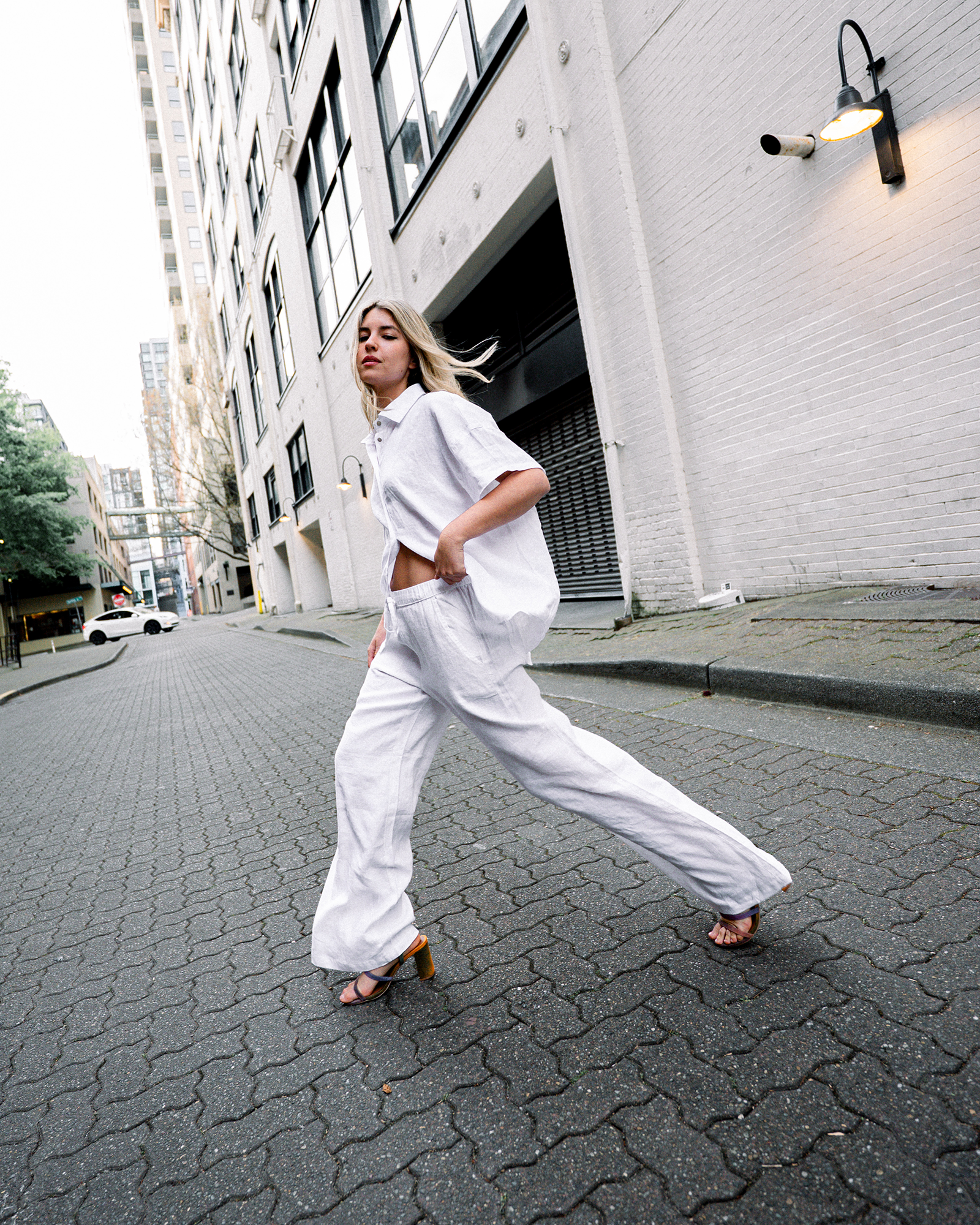 LILLIAN WHITE WOMENS WIDE-LEG PANT